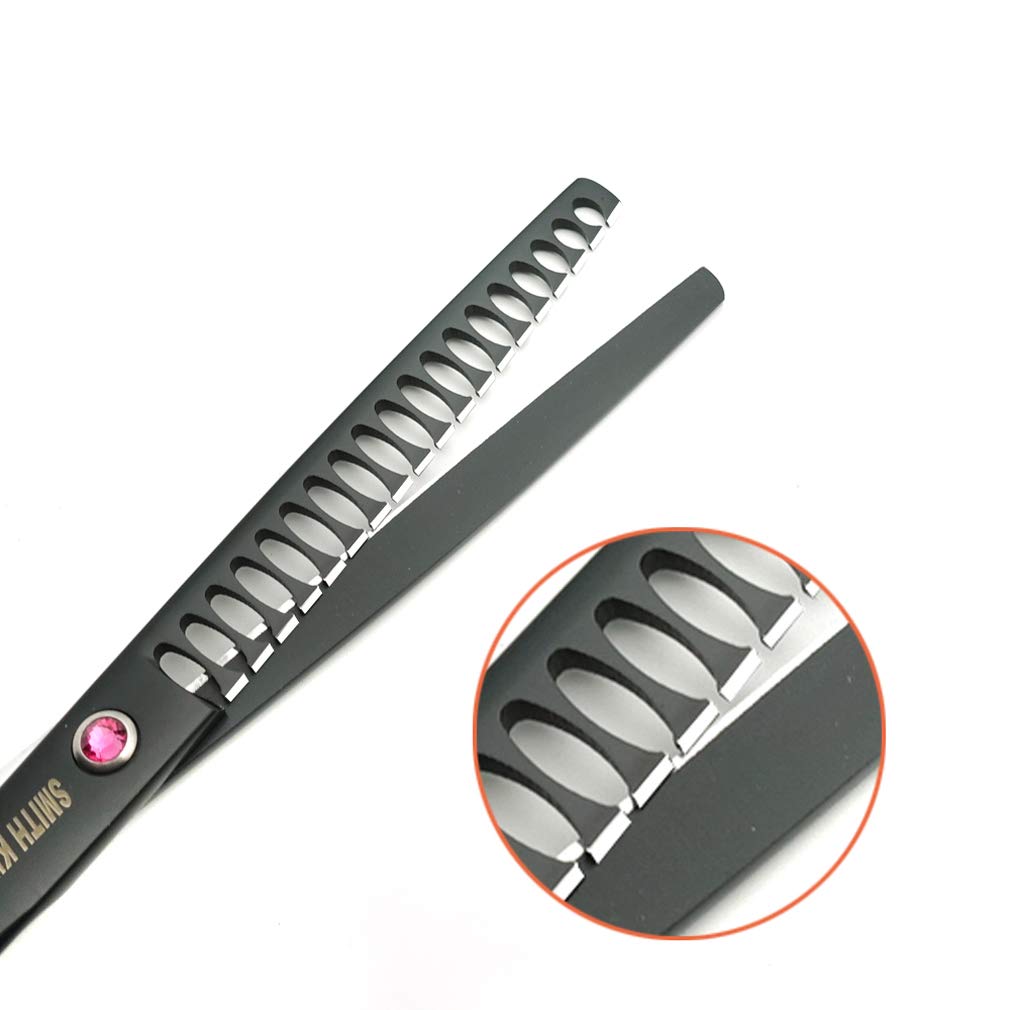 7.0 Inches Professional Dog Grooming Scissors Set Straight & Thinning & Curved & Chunkers 4Pcs In 1 Set (With Comb)