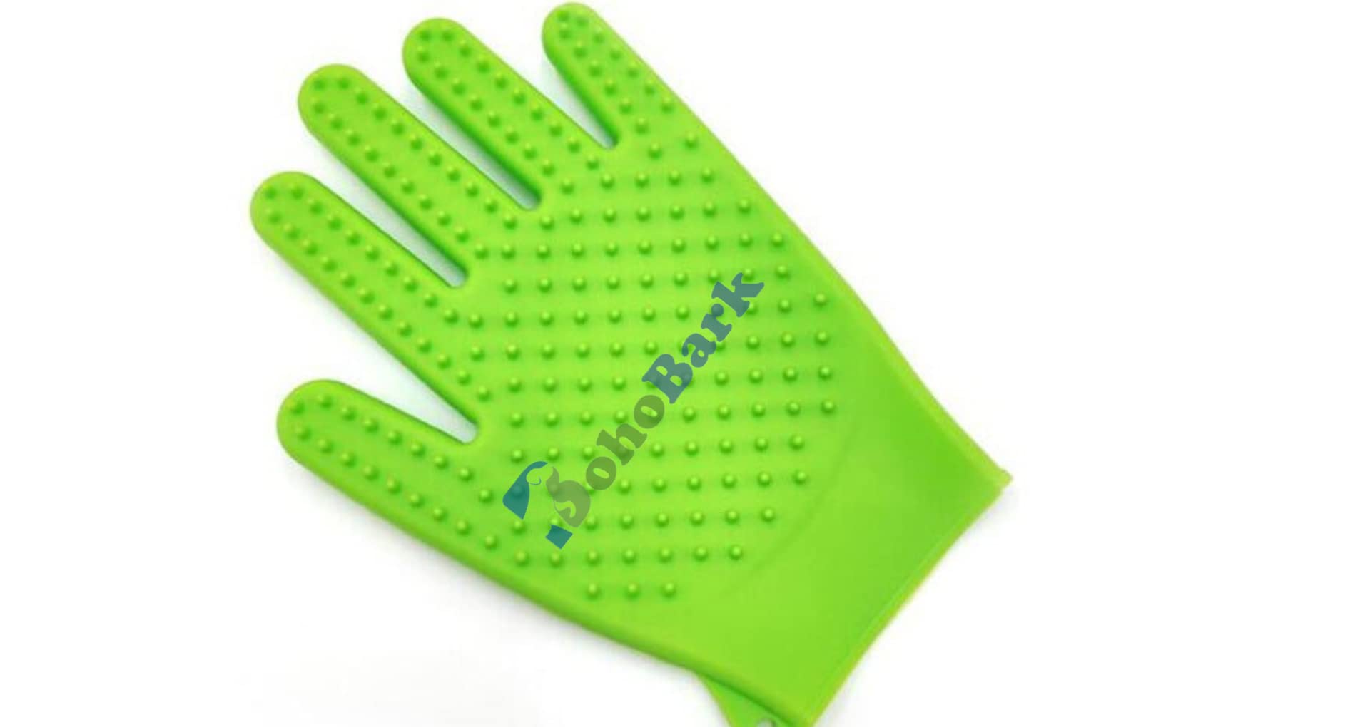 Bohobark Silicone Dog Brush Glove Gentle Efficient Back Massage Fur Washing Brush Pet Cat Grooming Deshedding Brush Glove Bathin