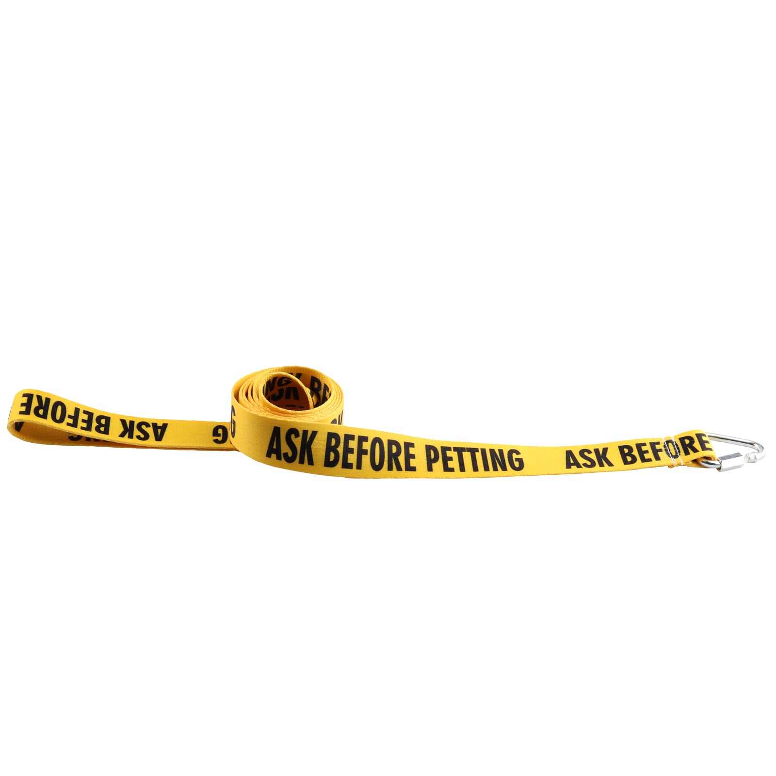 JXGZSO Ask Before Petting Dog Leash - Nervous Shy Rescue Dog Gift, Polyester, Yellow, Model 1