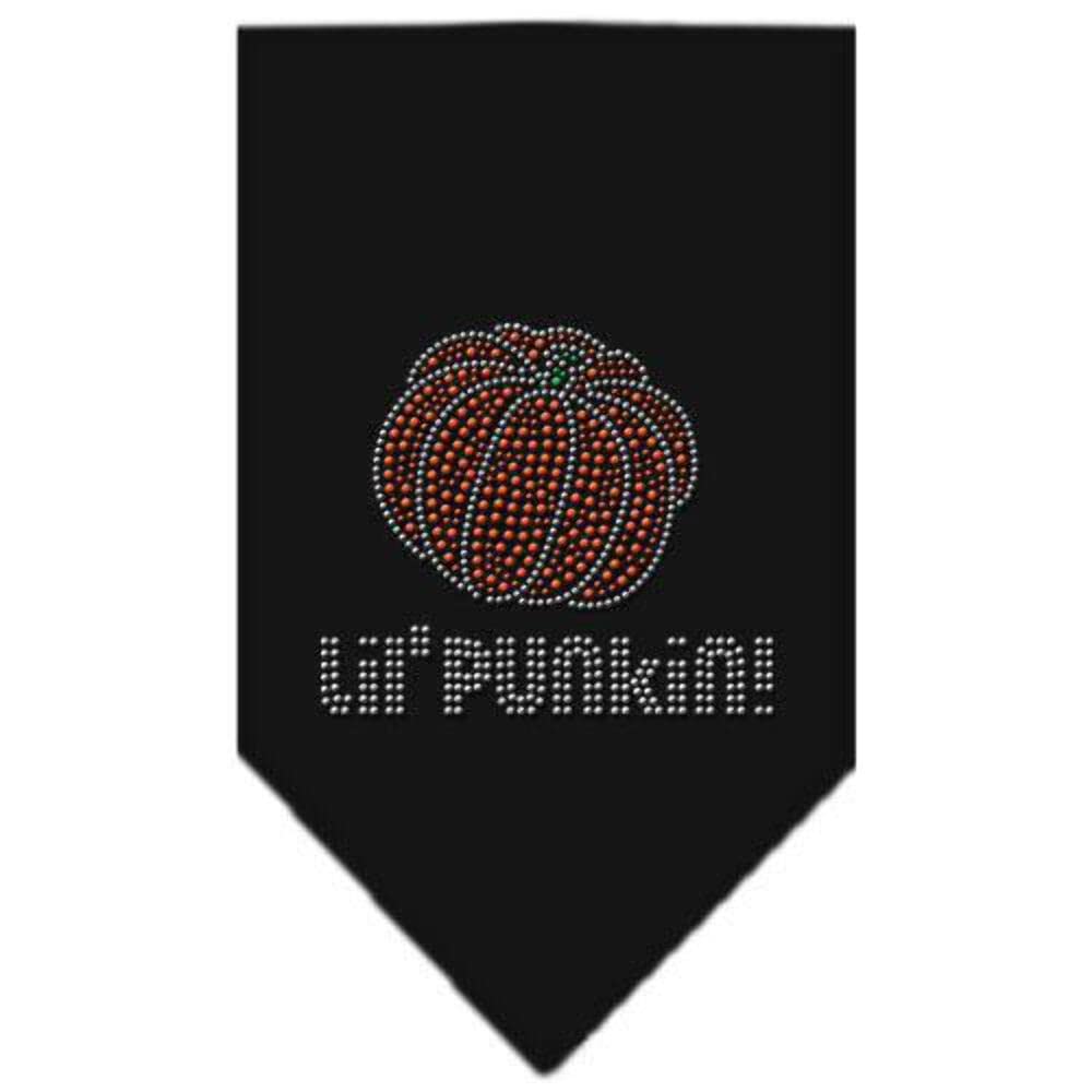 Halloween Pet and Dog Bandana Rhinestone, Lil Punkin Purple Large