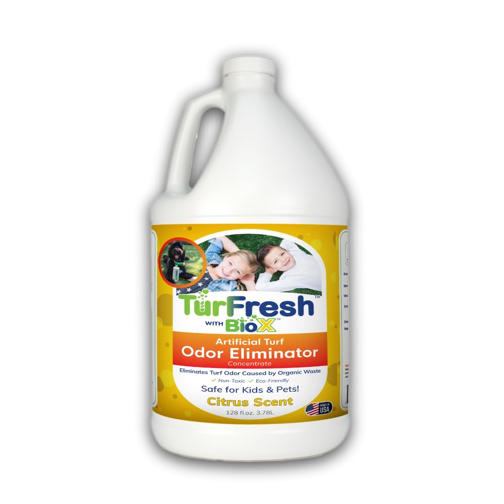 Turfresh With Biox Artificial Turf Odor Eliminator Concentrate 1 Gallon -Citrus
