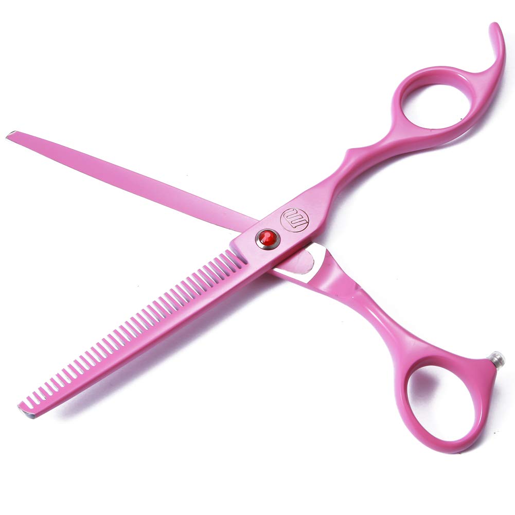 Moontay Professional Dog Grooming Scissors Set, 7 Inch8 Inch Pet Grooming Scissors Chunkers Shears For Dog, Curved Dog Grooming