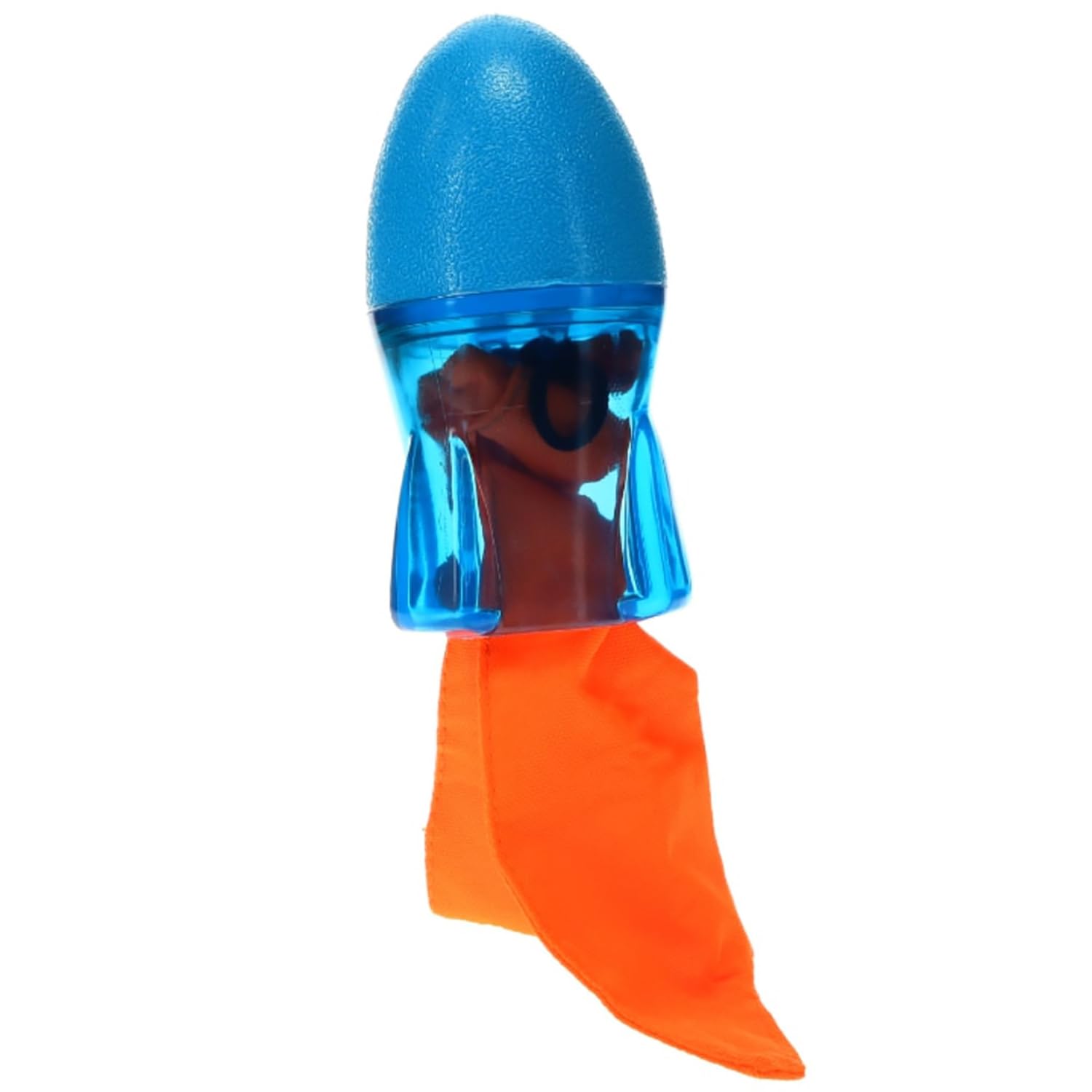GURU Pet: Bonanza Rocket - Medium - Dog Toy, Blue & Orange, Hides & Dispenses Treats, Durable, Squeaks-Crinkles-Floats, Interact