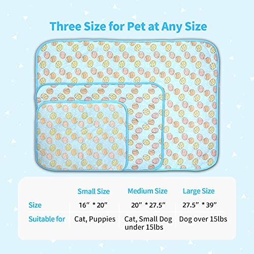 Nwk Pet Cooling Mat -39 X 27.5 Ice Silk Cooling Mat For Dogs & Cats Portable & Washable Pet Cooling Blanket, Car Seats, Beds For
