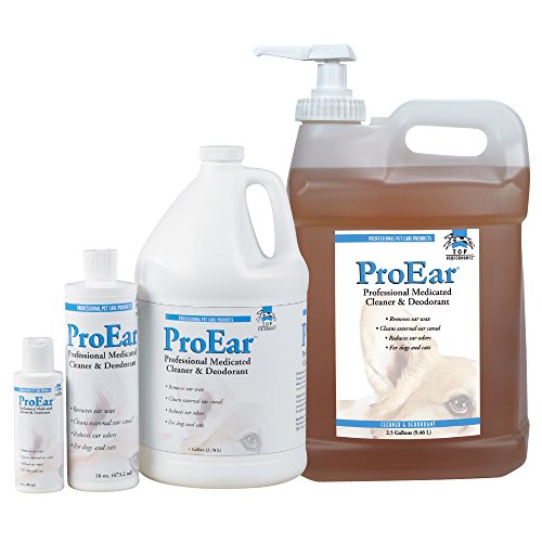 Top Performance ProEar Professional Medicated Ear Cleaners - Versatile and Effective Solution for Cleaning Dog and Cat Ears, 16