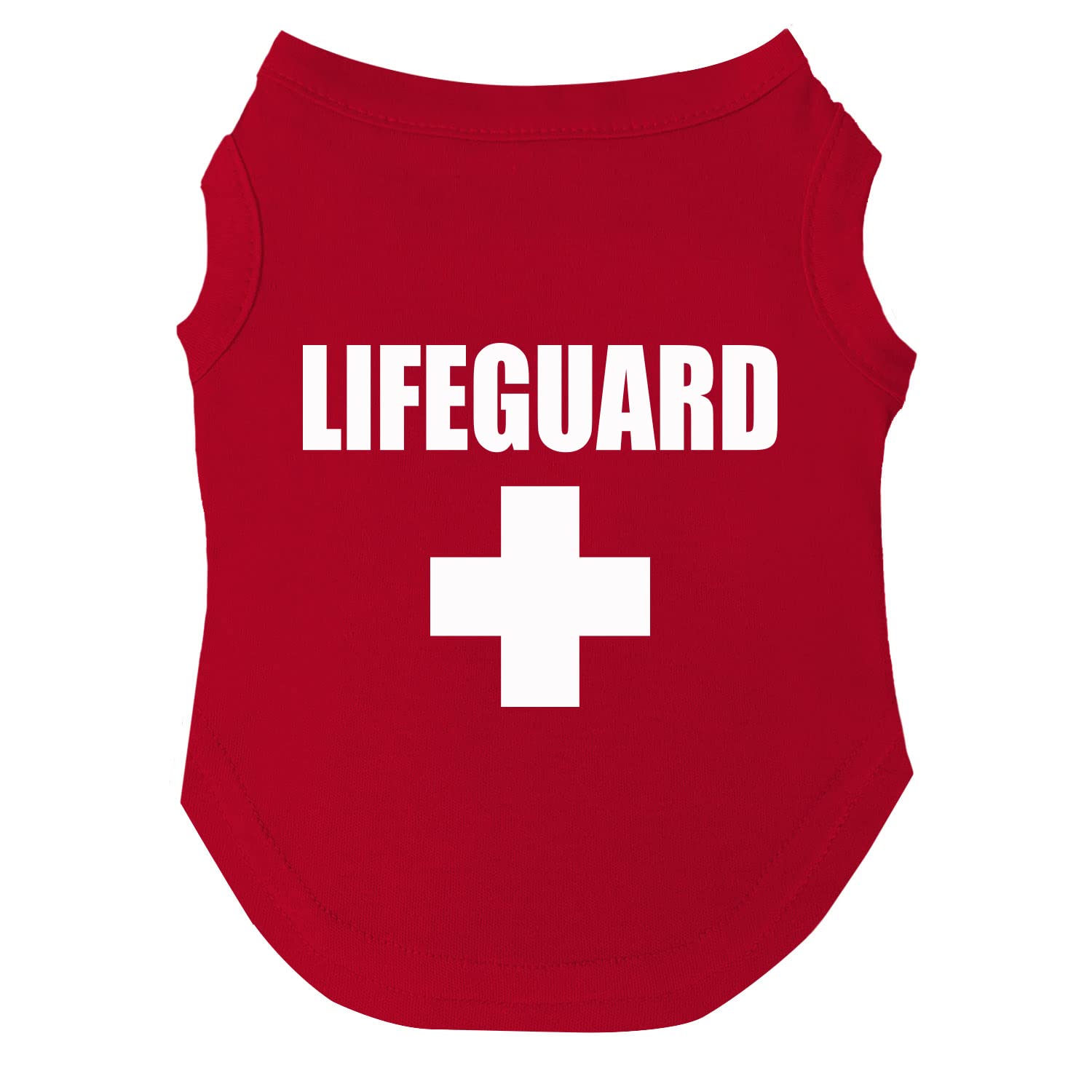 Lifeguard Dog Tee Shirt Sizes For Puppies, Toys, And Large Breeds (53 Red 3X-Large)