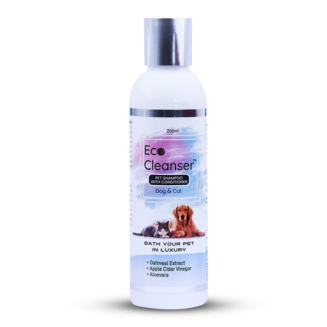 Eco Cleanser Pet Shampoo With Conditioner For Dog & Cat, 200Ml