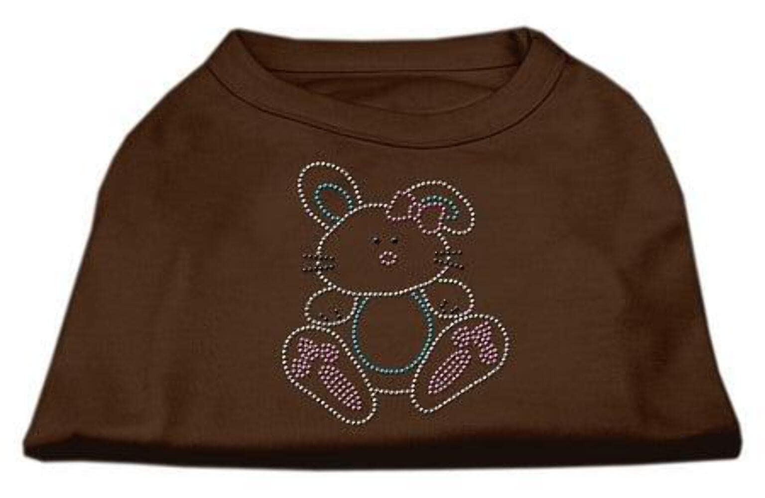 Mirage Pet Products Bunny Rhinestone Dog Shirt, Small, Blue