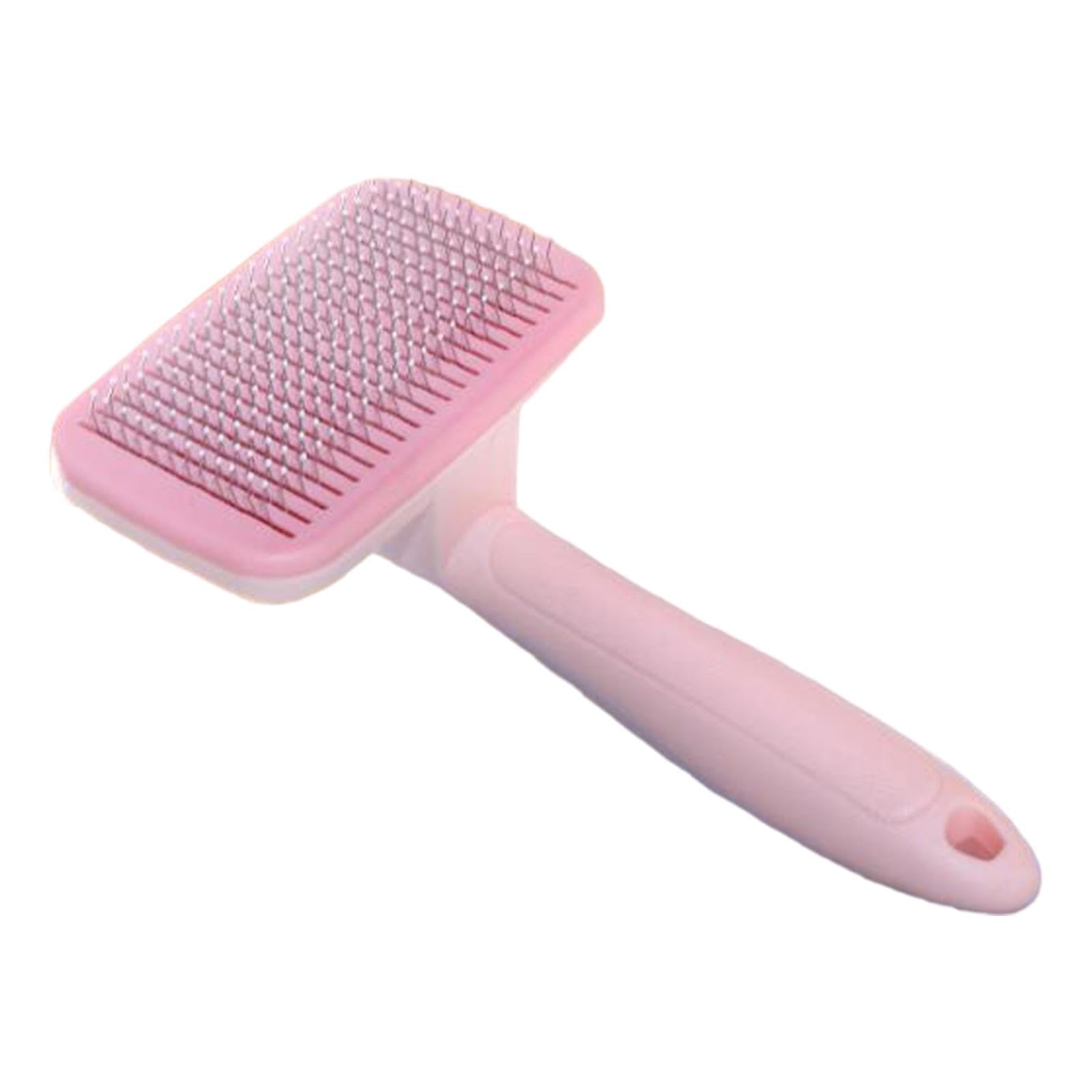 Enakshi Dog Grooming Brush Durable Portable Self Cleaning Slicker Brush for Pet Dogs Pink|Pet Supplies | Dog Supplies | Grooming