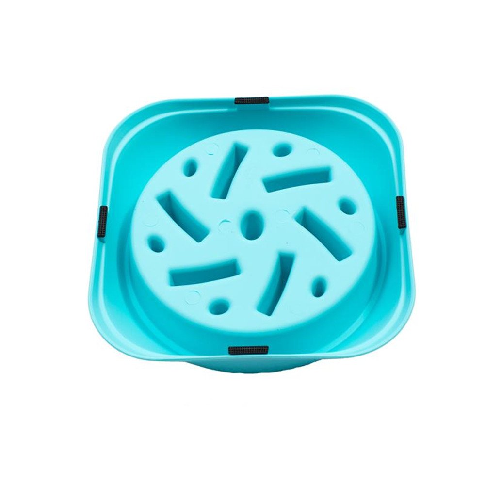 Rinsduall Slow Feeder Dog Bowl - Interactive Feeder - Slow Down Feed Pet Feeding Bowl