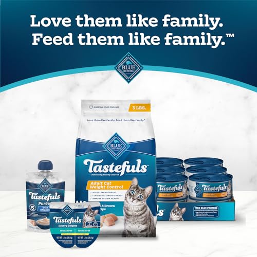 Blue Buffalo Tastefuls Natural Food for Adult Cats, Weight Control, 7-lb. Bag