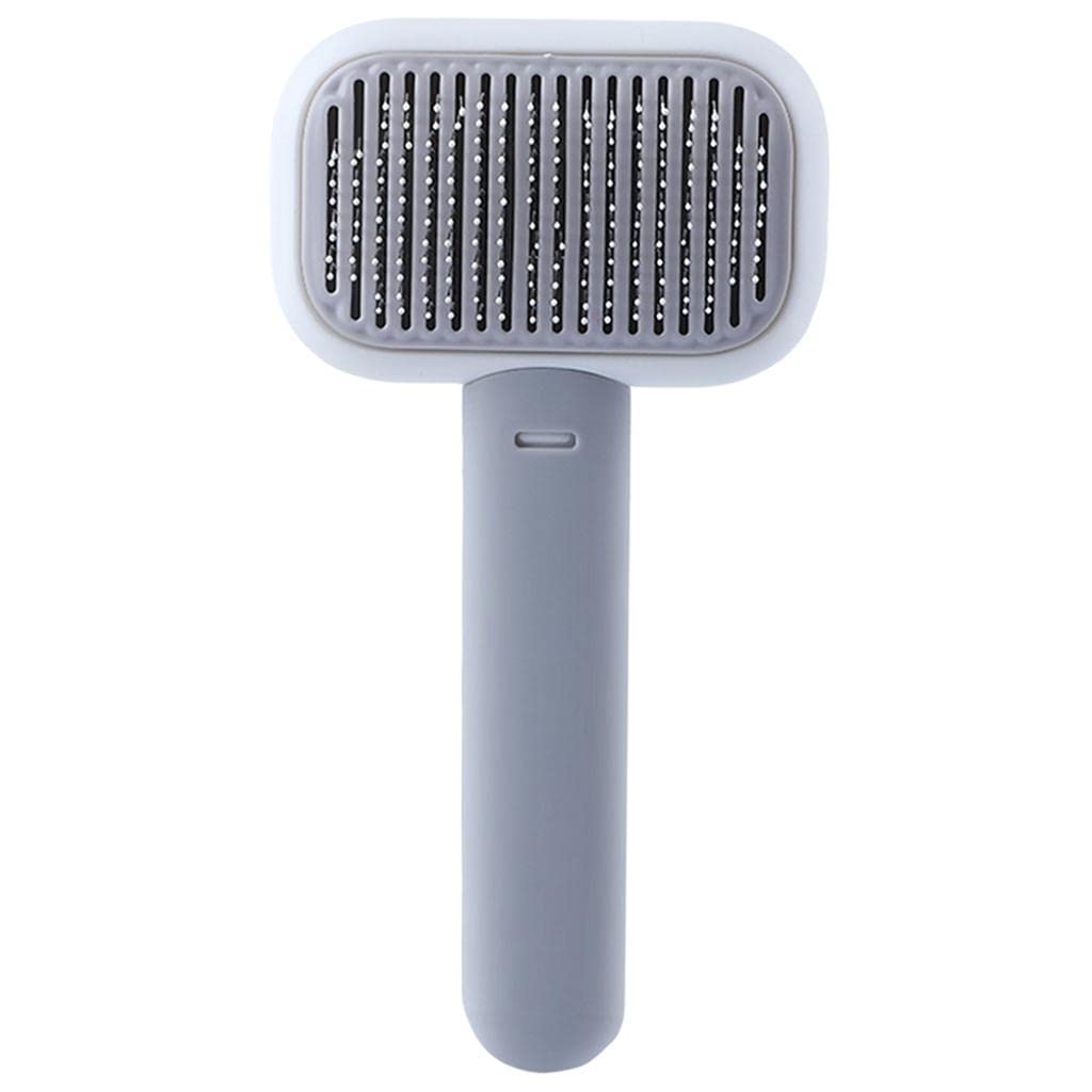 MYADDICTION Pet Grooming Brush Easily Cleaning Undercoat Tangled Gm Dogs Gray White