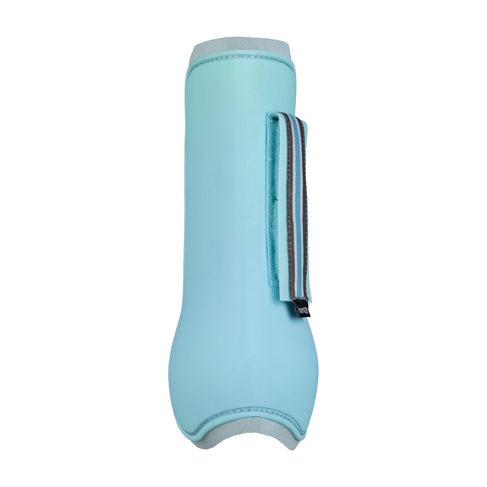 Horze Adepto Open Front Tendon Boots | Durable Shell With Neoprene Lining - Canal Blue - Pony