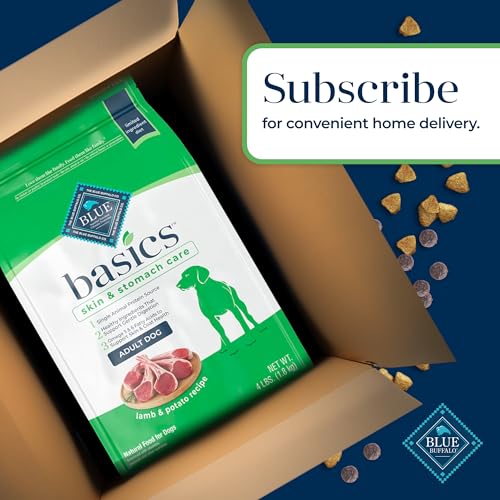 Blue Buffalo Basics Adult Grain-Free Dry Dog Food for Skin & Stomach Care, Limited Ingredient Diet, Made in the USA with Natural