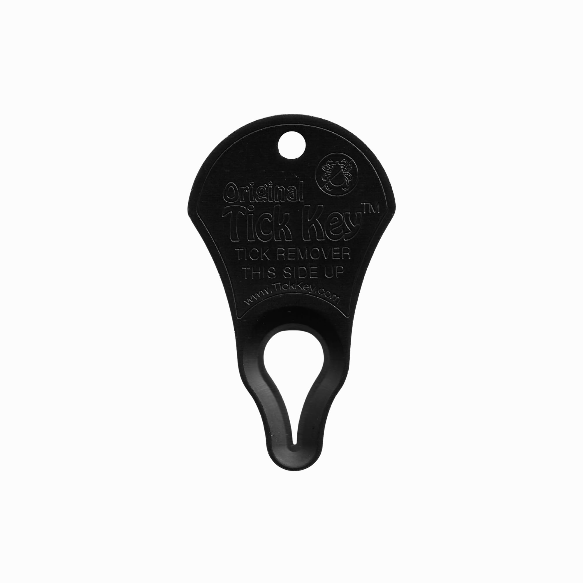 The Original Tick Key - Tick Detaching Device - Portable, Safe And Highly Effective Tick Detaching Tool (Black)