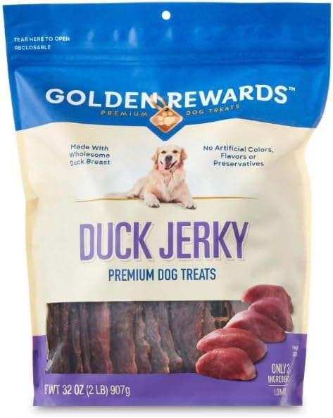 Golden Rewards Duck Jerky Premium Dog Treats
