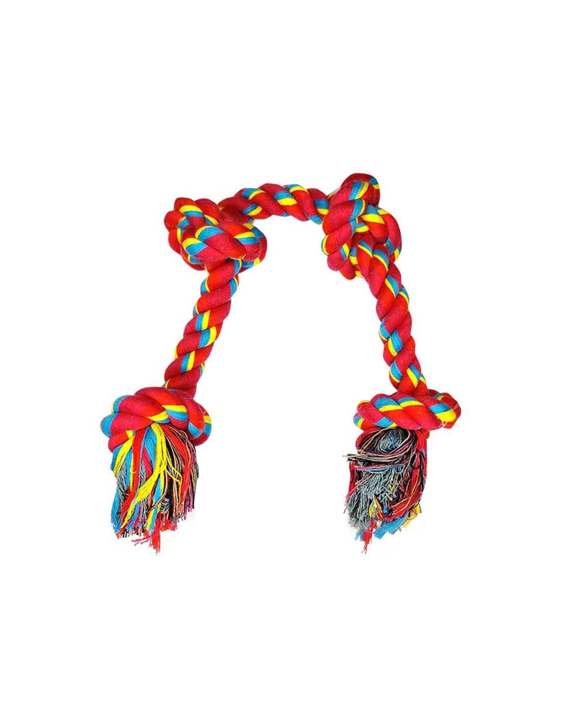 Premiumav 6Knot Cotton Rope Dog Chew Toy  30Inch Durable Chewing Toy For Medium To Adult Dogs, Natural Dental Health & Intera