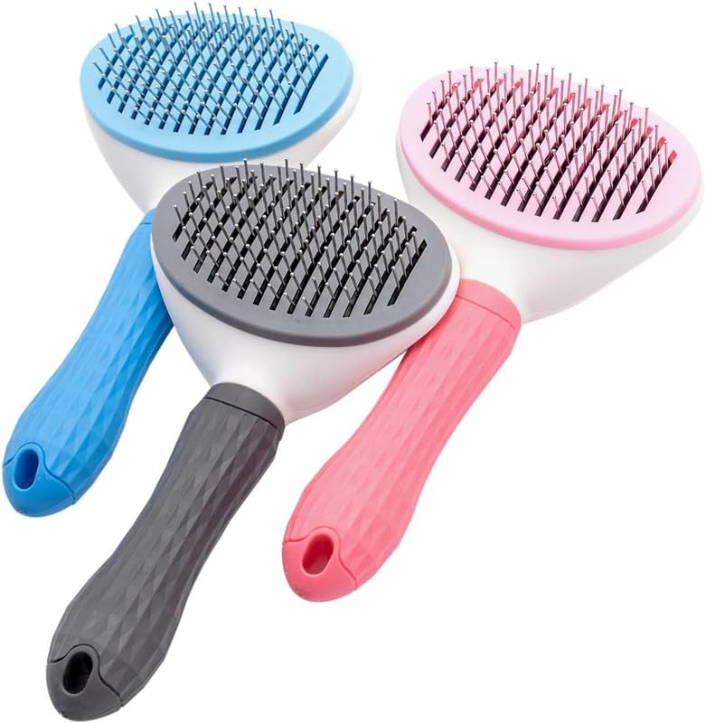 Dog Trust Dog Grooming Brush, Pet Hair Cleaner Brush| Soft Massage Comb Slicker Dogs Accessories For Shedding Removing Cleaning 