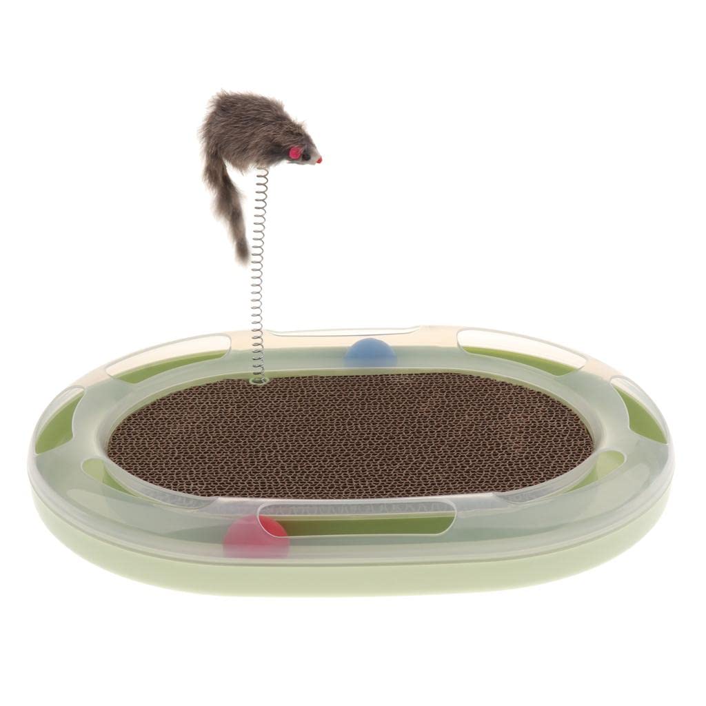 Enakshi Funny Pet Cat Crazy Ball Disk Scratch Cat Intelligence Toy With Track Ball |Pet Supplies | Cat Supplies | Toys