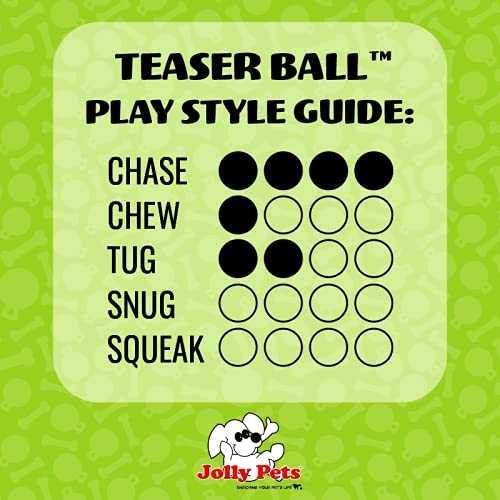 Jolly Pets Teaser Ball Dog Toy, Extra Large/10 Inches, Red (1510 Rd)
