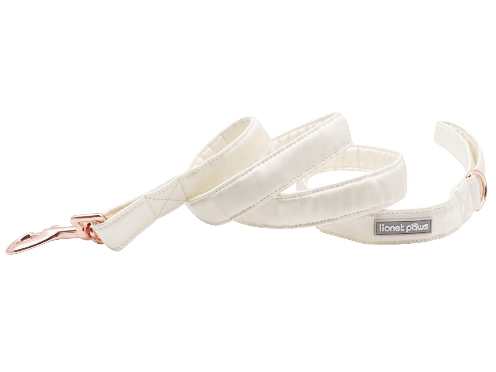 Lionet Paws Dog Leash - Off White Leash For Small Medium Large Dogs Matching Collar For Girl And Boy