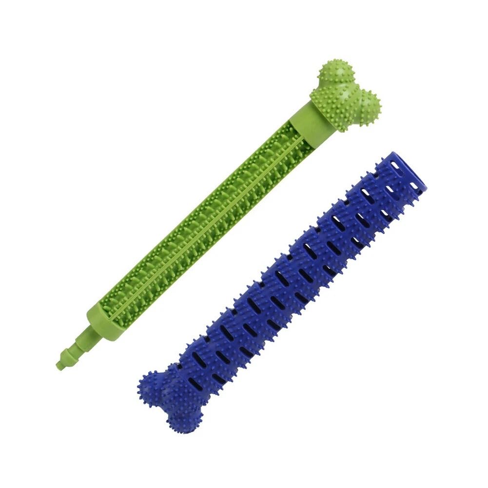 Etvieio Dog Chew Toys For Aggressive Chewers | Durable Puppy Teething Toy | NonToxic Rubber & Rope Chew Toys For Dental Health,