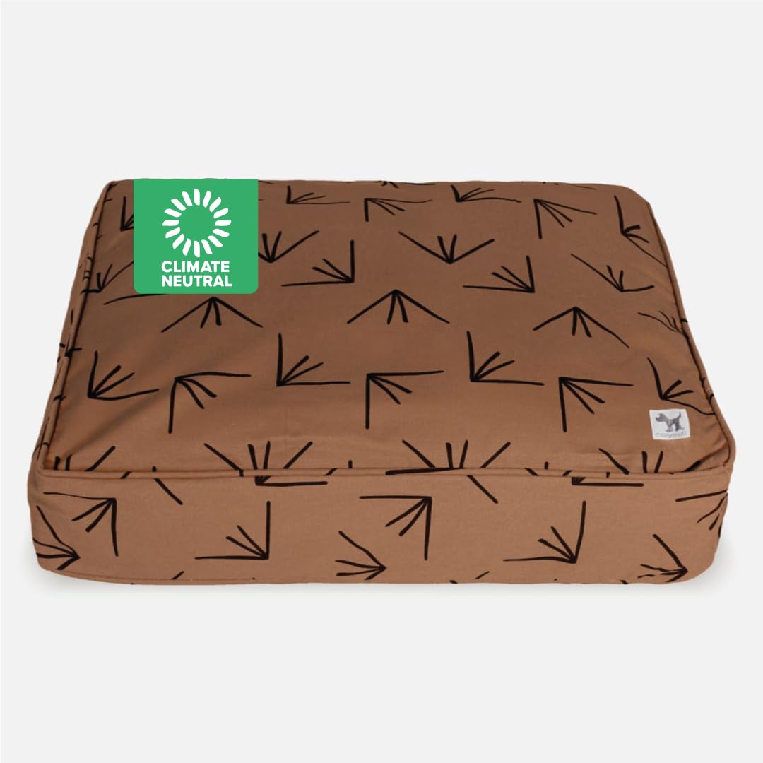 Molly Mutt Medium To Large Duvet Cover, Heat Waves, Brown With Black Accents 36''X45''X5''
