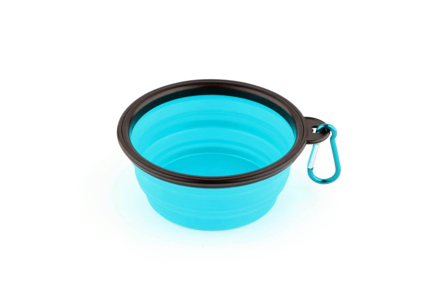 Hank Pet Travel Bowl | Portable Travel Dog Bowl  Foldable  Expandable  Collapsible Silicone Dog Cat Bowls With Free Hook  Bl
