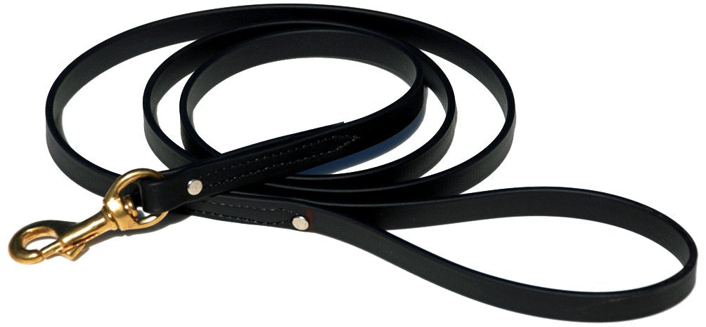 Ray Allen Mfg Signature K9 Biothane Leash, 6-Feet X 5/8-Inch, Black