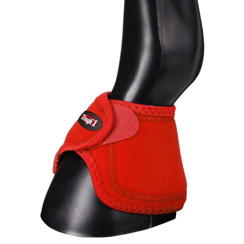 Tough 1 Performers 1St Choice No Turn Bell Boots, Red, Medium