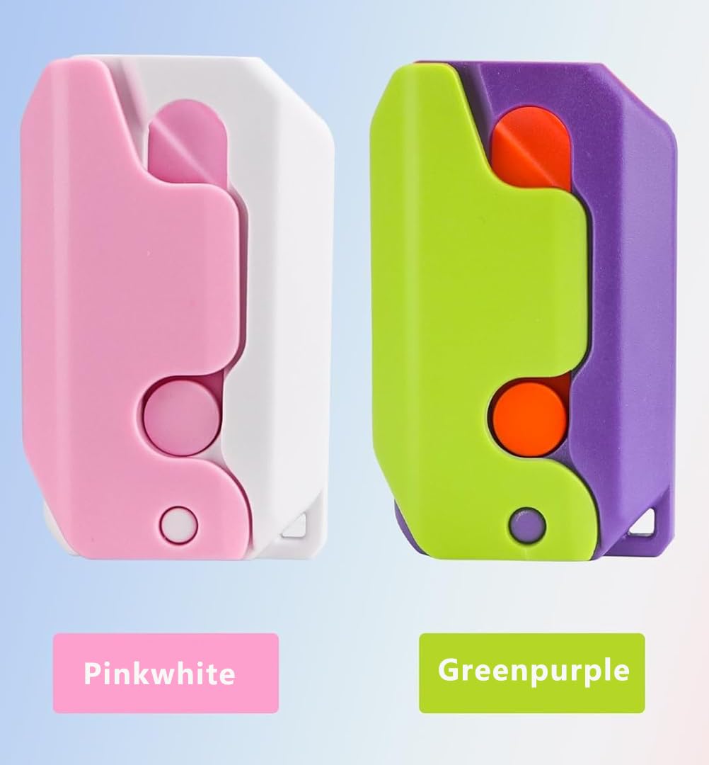 3D Printing Fidget Knife Toy For Adults - Funny Plastic Edc Carrot Knife Toy - Sensory Toys Anxiety Stress Relief Toy - Stocking