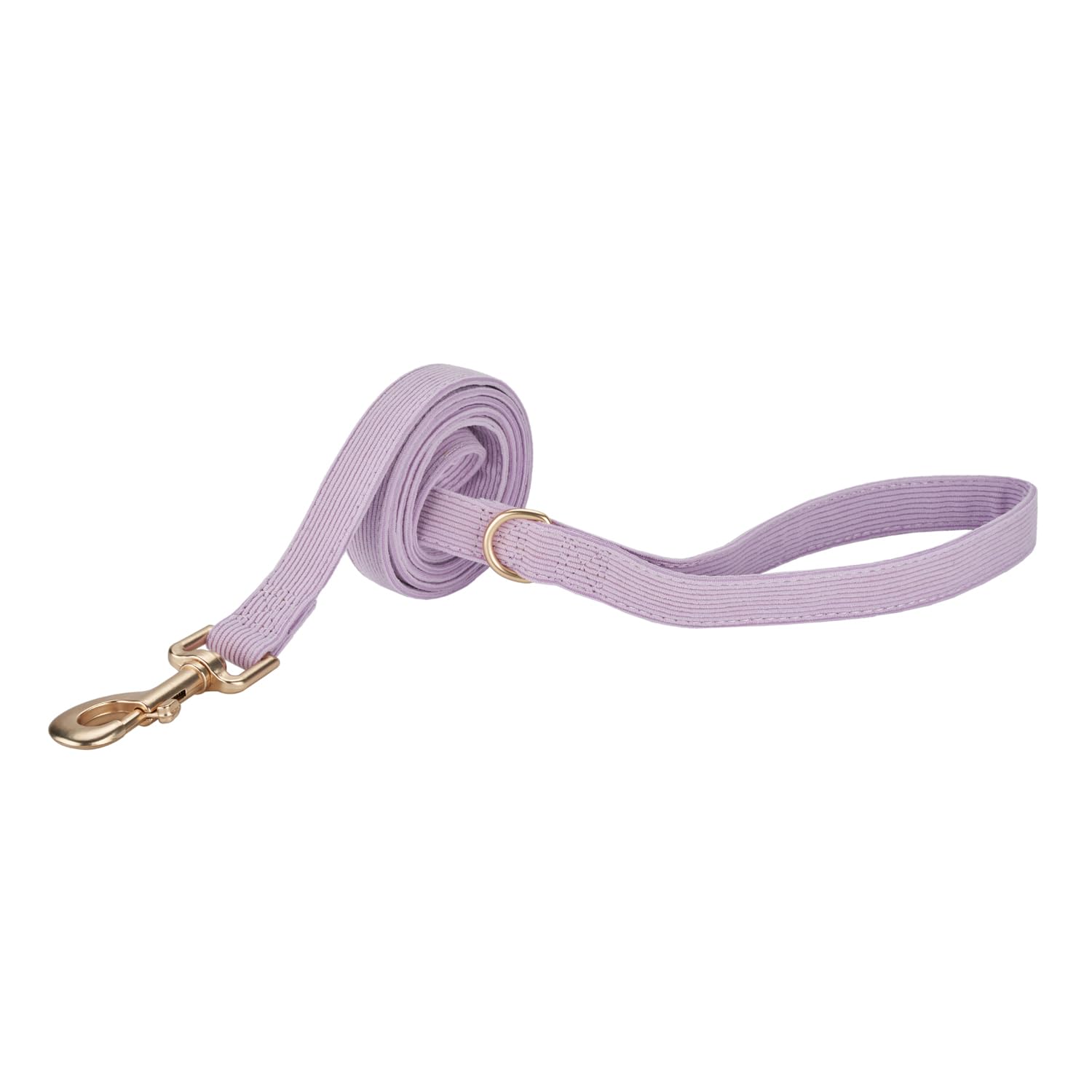 Petiry Soft Corduroy Fibric Dog Leash, 5 Feet Length Lead With Heavy Duty Rotating Hook, For Small Medium Dogs.(S,Purple)