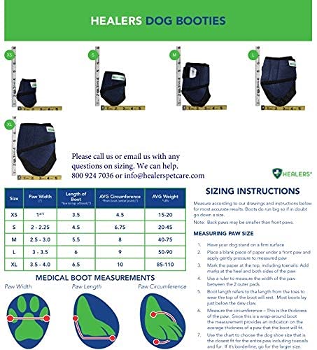 Healers Medical Dog Boots And Bandages, X-Large