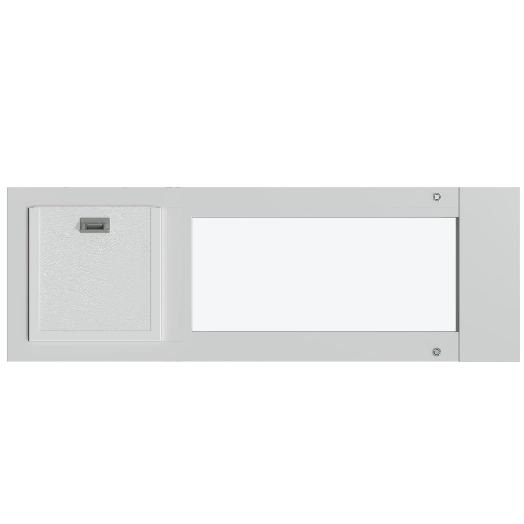 Liberty Cat Door for Sash Windows | Cat Door for Vinyl Frame Windows | Economical Sturdy Window Insert | White Frame | 33.5 - 35