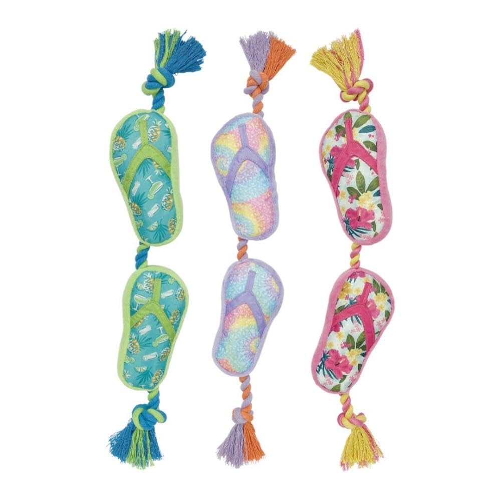 Multinational Pet (56358 Margaritaville Rope FLIP Flop Assorted Patterns