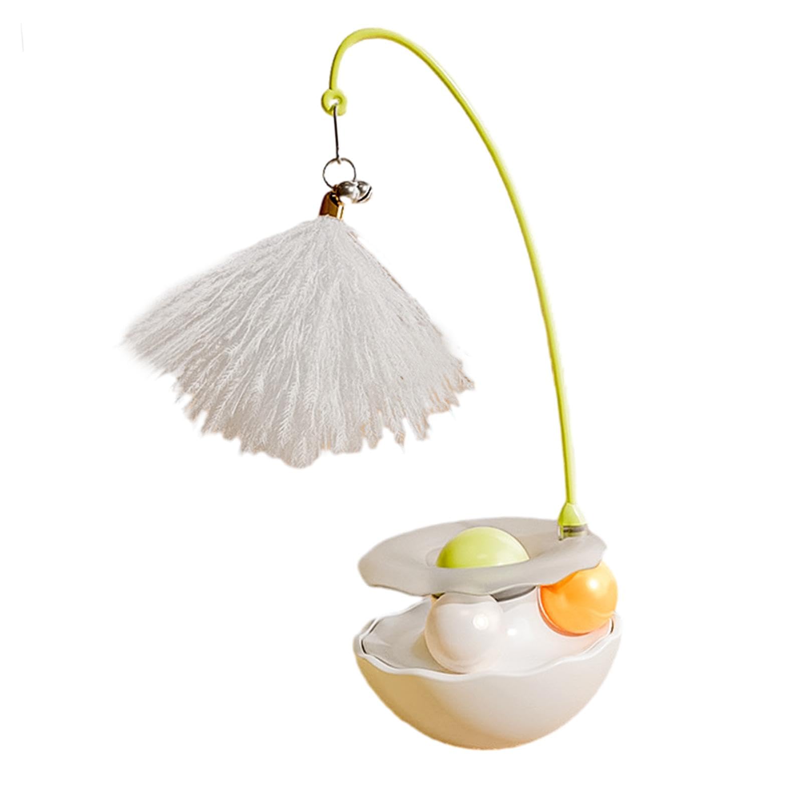 Enakshi Interactive Cat Roller Toys With Teaser Iq Traning Turntable Kitten Toys Set White | Pet Supplies | Cat Supplies | Toys