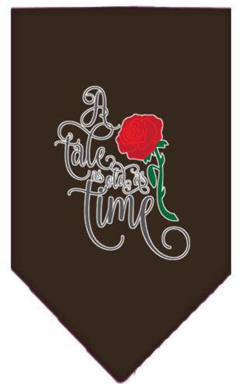 Mirage Pet Product Timeless Tale Screen Print Bandana Red Large