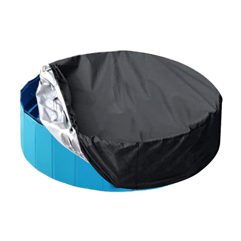 Cozzka 63inch Foldable Dog Pet Bath Pool Cover Large Round Collapsible Dog Pet Pool Bathing Tub Kiddie Pool for Covers Portable,