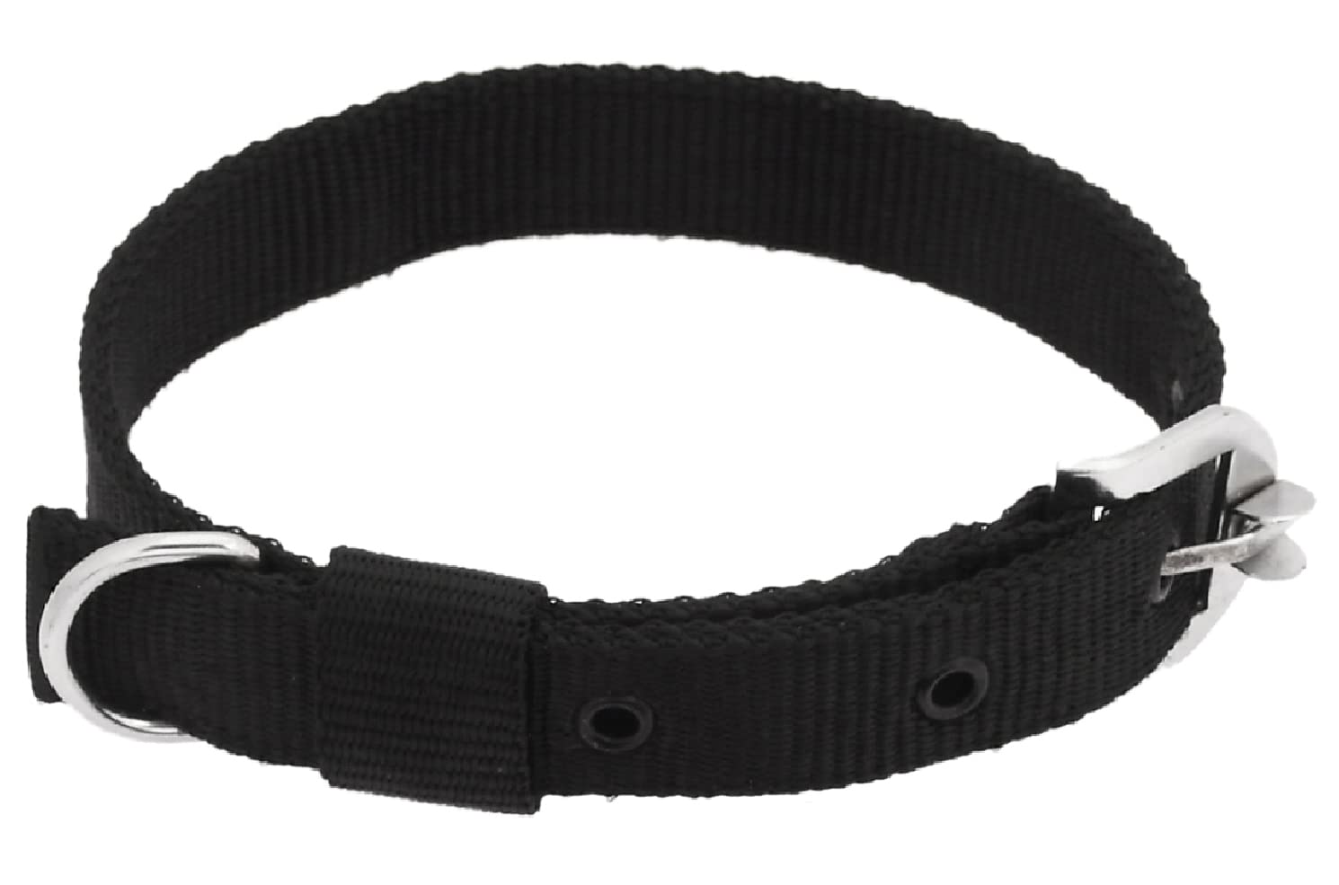 Petyantra Dog Neck Collar Belts Waterproof, Nylon, 1 Inch Collar For Small And Medium Dogs (Black Collar)