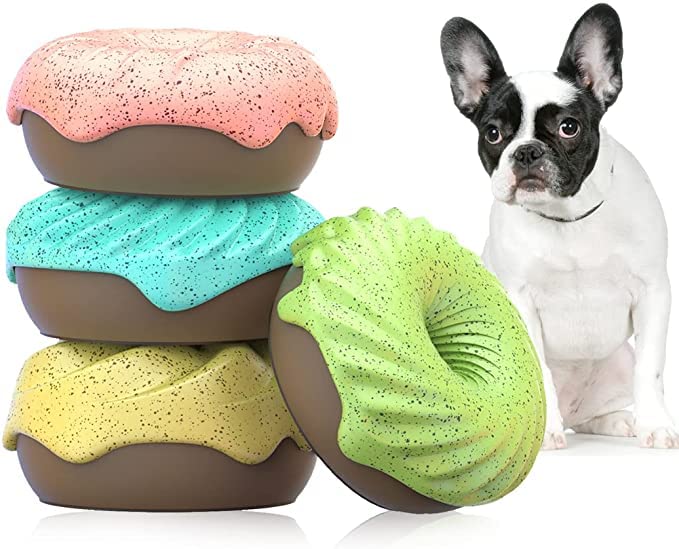 Woofy Flavored Donut Toy For Cat Pack Of 4 Pcs, Solid Pet Friendly Air Fresheners, Room Deodorizer For Home Pets, Odor Eliminato