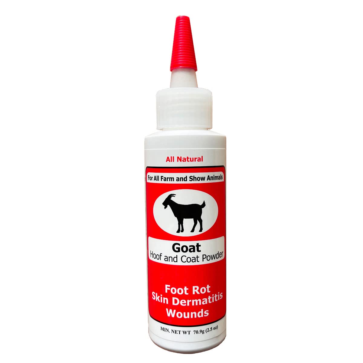 Four Oaks Farm Ventures, Goat Hoof & Coat Powder - Wound Care, Heals/Prevents Foot Rot, Skin Problems - All Natural, Non-Caustic