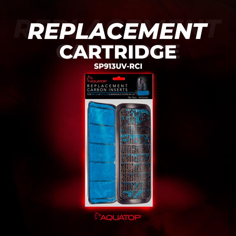Aquatop Replacement Cartridge Insert for SP913UV-RCI Aquarium Filters - Plastic, No Size, Ensures Clean and Healthy Water