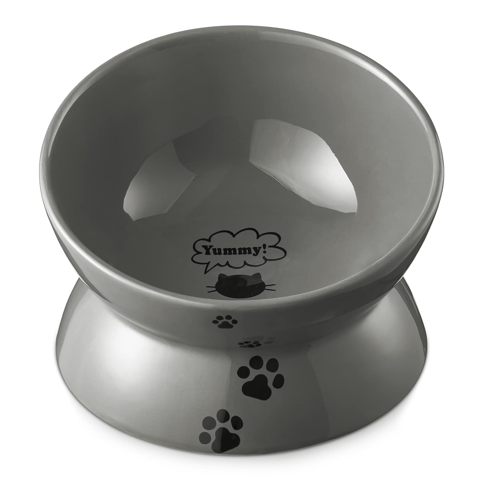 Y YHY Cat Bowls,Grey