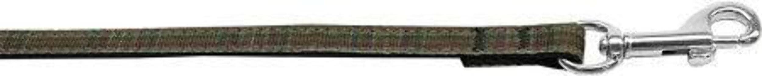 Pet Dog & Cat Nylon Collar or Leash, "Plaids" Blue Plaid 3/8" w x 4 ft. leash