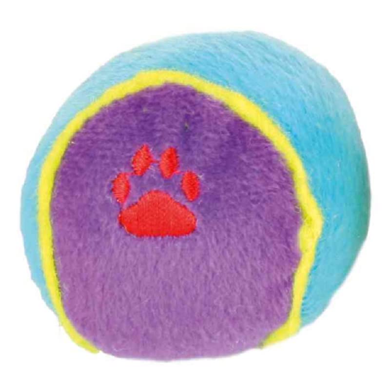 Trixie Soft Plush Ball Dog Toy Soundless Dog Toys, Made with Chew Safe Polyester Soft Squeaker to Attract Pets Perfect for Both,