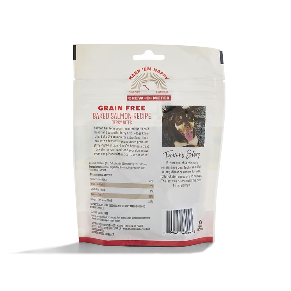 Whole Paws, Whole Paws, Salmon Jerky Bites, 5 Ounce