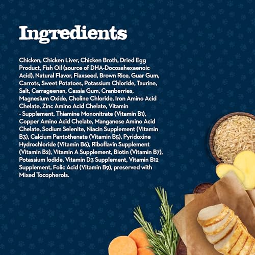 Blue Buffalo Baby BLUE Natural Kitten Wet Cat Food, Healthy Growth Formula with DHA, Chicken Recipe Multi-Pack, 3-oz. Cans (6 Co