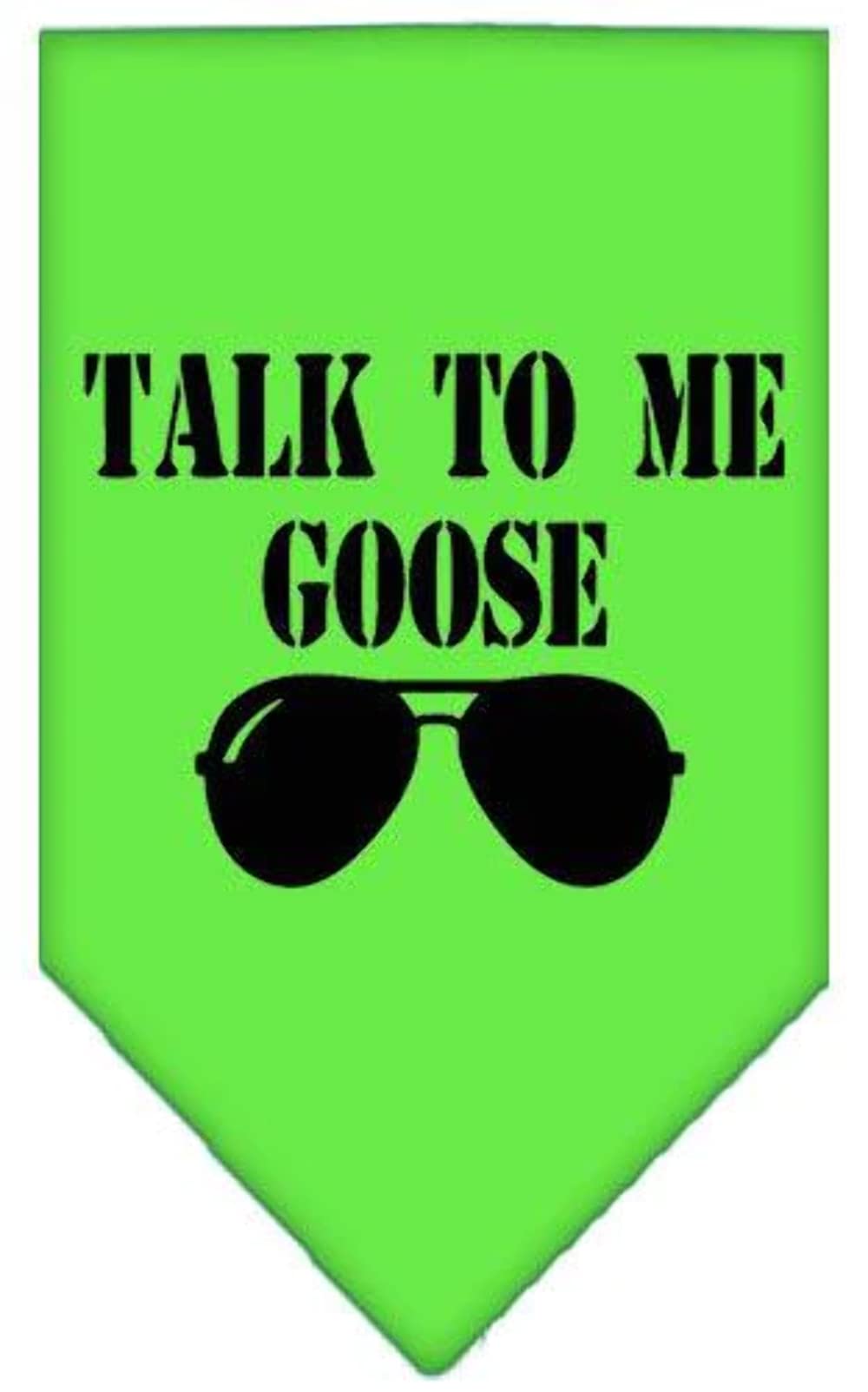 Pet and Dog Bandana Screen Printed, Talk to Me Goose Orange Large