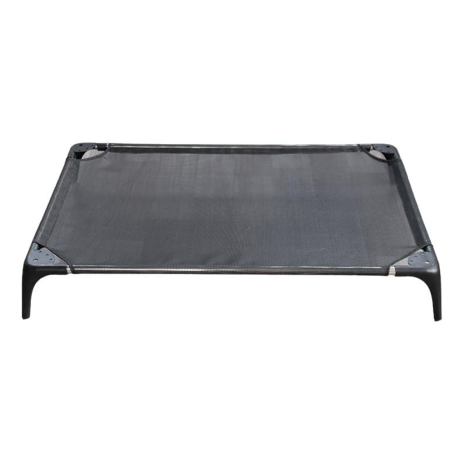 Elevated Dog Bed, Breathable Cot, EasytoClean Mat, for Large Dogs, Suitable for All Seasons Black 56 * 42 * 12.5Cm|Home & Gard