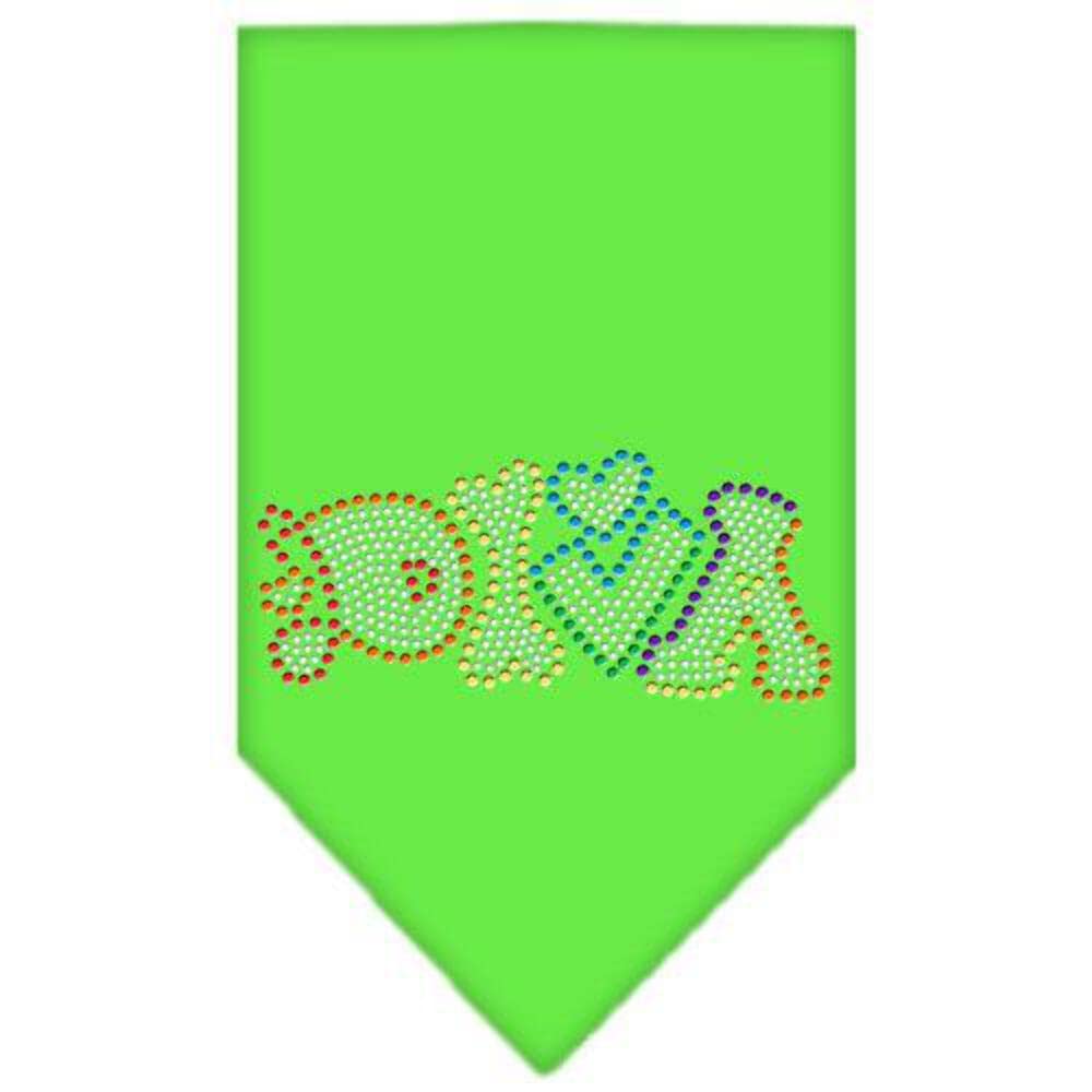 Mirage Pet Products 67-98 SMTQ Technicolor Diva Rhinestone Turquoise Print Bandana, Small